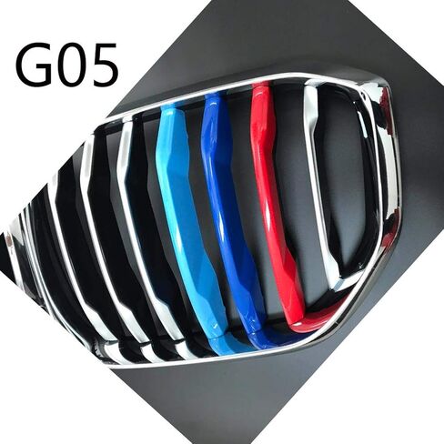 Lanyun Compatible with bmw 2019 2020 2021 2022 2023 X5 G05 grill color insert trims accessories G05 grill with 7 vertical beam in Saudi Arabia