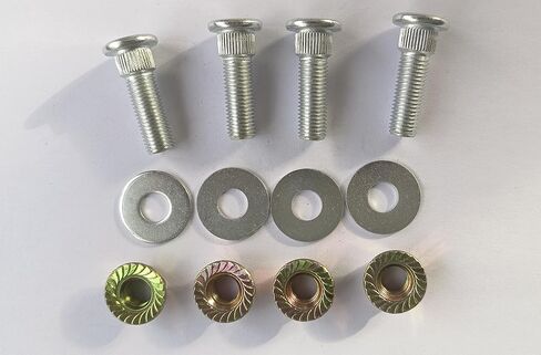Front Rear Wheel Studs & Lug Nut Kit # 85-1004 Replacement for YAMAHA RAPTOR Warrior Banshee 350 660R Blaster 200 ATV in Saudi Arabia