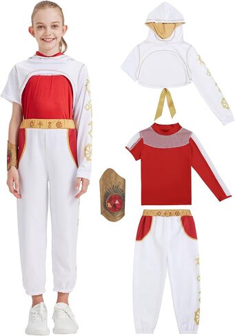 4 Pcs Zombies Costume for Girls Daywalk Costume Halloween Nova Cosplay Dress up Outfits in Saudi Arabia
