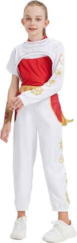 4 Pcs Zombies Costume for Girls Daywalk Costume Halloween Nova Cosplay Dress up Outfits in Saudi Arabia