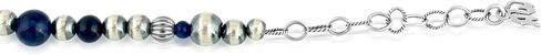 American West Jewelry Sterling Silver Genuine Gemstone Multi Beaded Design Necklace, 17-19 Inches in Saudi Arabia