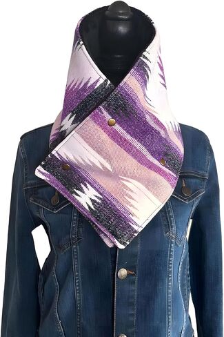 Western style Warm Neck Hood - Western printed women's wool blend velvet warm Soft skin-friendly scarf in Saudi Arabia