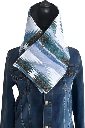 Western style Warm Neck Hood - Western printed women's wool blend velvet warm Soft skin-friendly scarf in Saudi Arabia