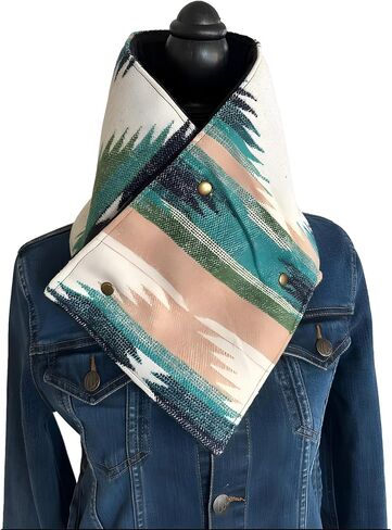 Western style Warm Neck Hood - Western printed women's wool blend velvet warm Soft skin-friendly scarf in Saudi Arabia