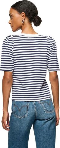 تي شيرت Deana مخطط على شكل ظرف للسيدات من Nation LTD in Kuwait