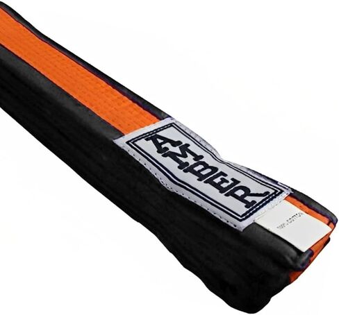 Premium Karate Belt, 100% Cotton Canvas Martial Arts Belt for Karate, Taekwondo & Judo, Durable, Comfortable & Secure Fit, Ideal for Training & Competition, Red With Black, Size 2 - 89 Inches in Saudi Arabia