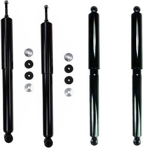 Detroit Axle - 4 امتصاصات الصدمات لـ 4WD 2003-2013 Dodge RAM 2500 3500 ، 2004 2005 2007 2007 2008 2008 2010 2012 Front and الخلفية البديلة 4 in Kuwait