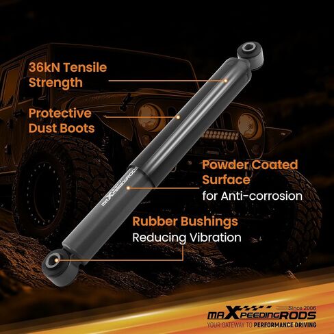 maXpeedingrods 5-7" Rear Lowering Shock for Chevy Silverado/GMC Sierra 1500 1999-2006, Nitrogen charged Drop Shocks in Saudi Arabia