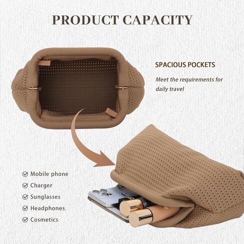 KUANG! Dumpling Clutch Bag for Women Crochet Woven Bags Summer Beach Clutch Crossbody Chain Purses Cloud Handbag in Saudi Arabia