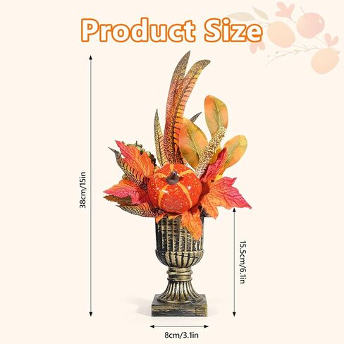 Halloween Artificial Pumpkins Foam Decorations Thanksgiving Home Decor Yard Decorations Autumn Harvest Fall (1 PCS, ONE Size) in Saudi Arabia