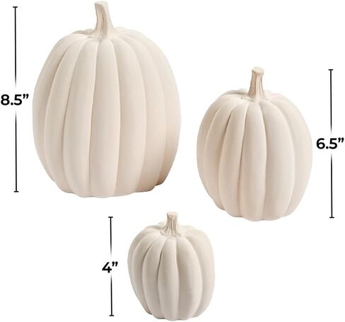 Express Express 4 " - 8 1/2" DIY Craft Decorative Cumpkin Set - 3 قطع - زخارف سقوط الإبداع والهالوين in Saudi Arabia