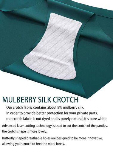 Seamless Women's Underwear - Smart Color-Changing Label & Bikini Panties with Silk-Lined Gusset in Saudi Arabia