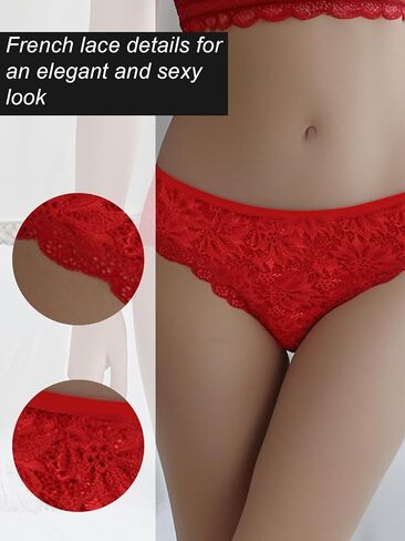 Seamless Underwear for Women Sexy No Show Bikini Panties Lace Ladies Soft Breathable Cotton Bikini for Ladies 12 Pack in Saudi Arabia