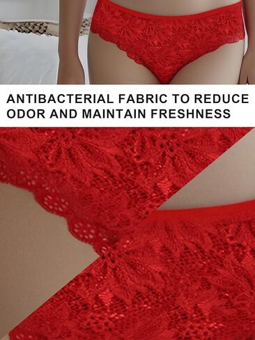 Seamless Underwear for Women Sexy No Show Bikini Panties Lace Ladies Soft Breathable Cotton Bikini for Ladies 12 Pack in Saudi Arabia
