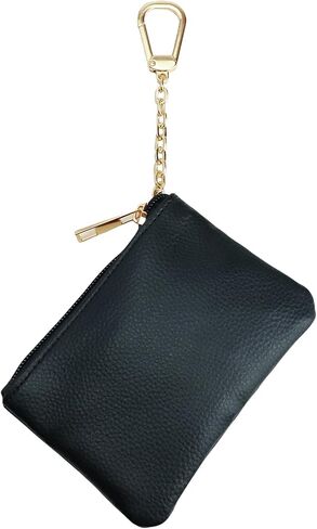 Keychain Coin Purse, Small Change Purse with Card Holder, Keychain Pouch Wallet for Women and Men (White) in Saudi Arabia