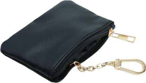 Keychain Coin Purse, Small Change Purse with Card Holder, Keychain Pouch Wallet for Women and Men (White) in Saudi Arabia