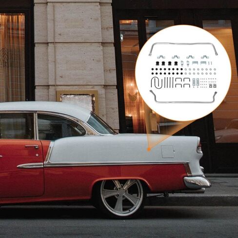 طقم شريط التأثير الخلفي مع خط وربط متوافق مع 1955 1957 Bel Air Nomad Cars in Kuwait