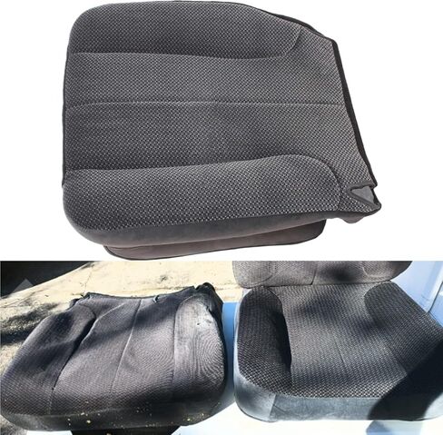 SecosAutoparts Driver Side Bottom Replacement Cloth Seat Cover Dark Gray Compatible with Dodge Ram 1500 2500 3500 2001 2002 2003 2004 2005 SLT SLT Plus Sport Power Wagon Single-Cab Quad-Cab 4X4 2WD in Saudi Arabia