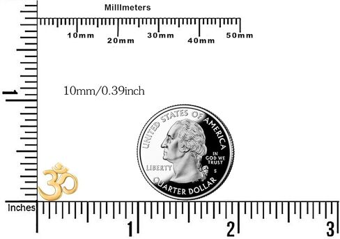 Aum Om Ohm Stud Earrings for women teen Sterling Silver Spiritual Yoga Om Symbol Earrings in Kuwait