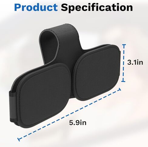 Sunglass Holder for Car Double Clip, Sunglasses Clip for Car Visor, Magnetic Leather for Car Visor, Cars Sun Visor Ticket Card Clip, Car Accessories in Saudi Arabia