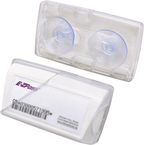 Windshield EZ Pass Holder - Super Strong Suction Cup Mount for EZ Pass, iPass & Toll Pass Transponders (Clear) in Kuwait