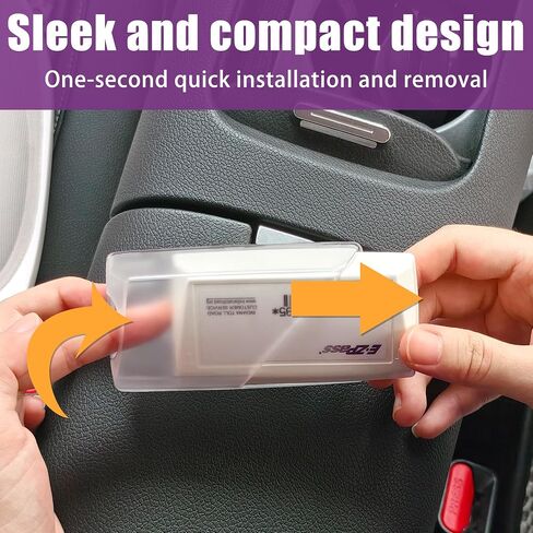 Windshield EZ Pass Holder - Super Strong Suction Cup Mount for EZ Pass, iPass & Toll Pass Transponders (Clear) in Kuwait