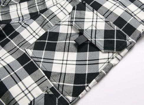 Plaid Shorts Men Classic Regular Fit Plaid Cargo Short Multi-Pocket Outdoor Shorts in Kuwait
