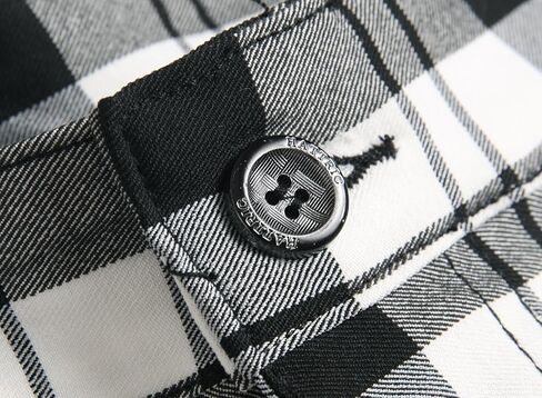 Plaid Shorts Men Classic Regular Fit Plaid Cargo Short Multi-Pocket Outdoor Shorts in Kuwait
