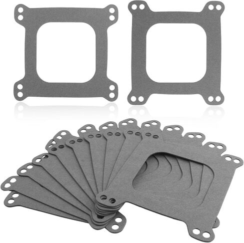 10PCS Carburetor Gasket with Square Opening,4 Barrel Carburetor Gasket Compatible with Carter Holley 4160/4150,Thickness 1/16" Carburetors Gaskets Kit for 4BBL Carburetors in Saudi Arabia