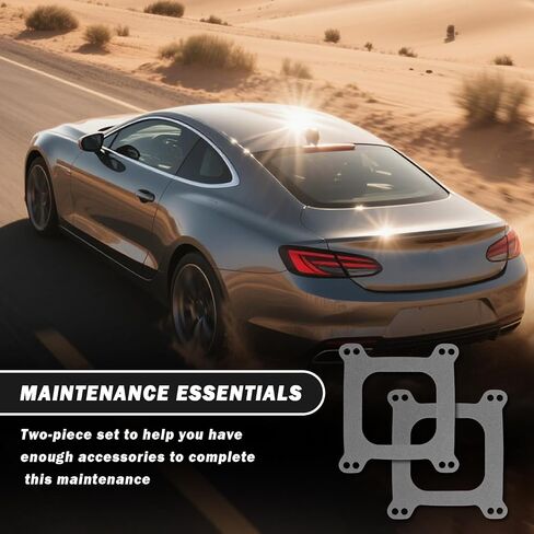 حشية 2PC Carburetor مع 1/16 "سمك ، مجموعة حشية المكربن ​​المفتوحة مربعة لمكربن ​​مربعة 4 أجهزة ، حشوات المكربن ​​المهنية متوافقة مع كارتر ، شيطان in Kuwait