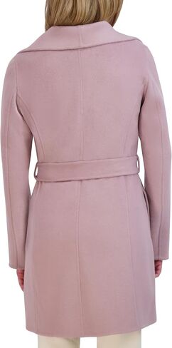 Tahari Ella Women's Wool Blend Double Face Warm Wool Wrap Coat Black Size S in Saudi Arabia