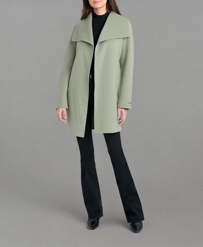 Tahari Ella Women's Wool Blend Double Face Warm Wool Wrap Coat Black Size S in Saudi Arabia