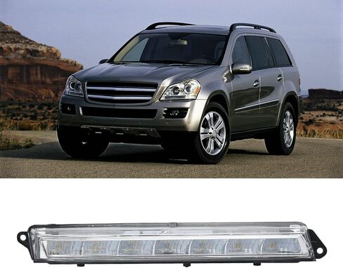 LED DRL Daytime Running Lights, Waterproof Car LED Light Strip DRL Driving Light Fog Lamp Replacement Compatible with X164 GL320 GL350 GL450 GL550 2007‑2013 (Left) in Saudi Arabia