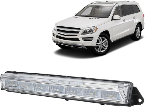 LED DRL Daytime Running Lights, Waterproof Car LED Light Strip DRL Driving Light Fog Lamp Replacement Compatible with X164 GL320 GL350 GL450 GL550 2007‑2013 (Left) in Saudi Arabia