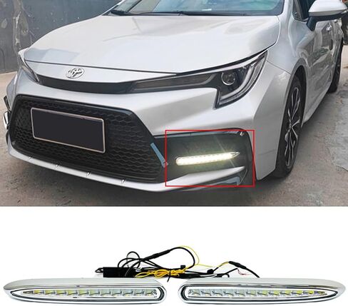 FITS 2020-2024 Toyota Corolla SE XSE Sedan 3 Colors LED DRL Daytime Running Light Fog LAMP KIT in Saudi Arabia