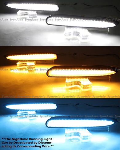 FITS 2020-2024 Toyota Corolla SE XSE Sedan 3 Colors LED DRL Daytime Running Light Fog LAMP KIT in Saudi Arabia