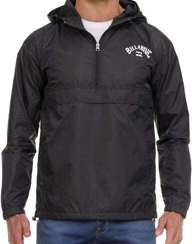 Billabong Big and Tall Rain Jacket - Hoodie Anorak Windbreaker Jacket for Men, Waterproof Water Resistant Raincoat in Saudi Arabia