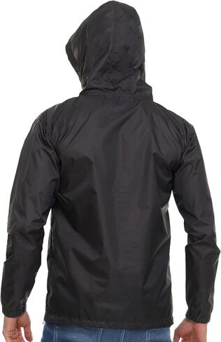 Billabong Big and Tall Rain Jacket - Hoodie Anorak Windbreaker Jacket for Men, Waterproof Water Resistant Raincoat in Saudi Arabia
