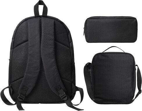 حقيبة ظهر Backback Backback School Boys Boys 3PCS مع حقيبة كتب مع مربع الغداء مجموعة حقيبة خفيفة الوزن in Kuwait