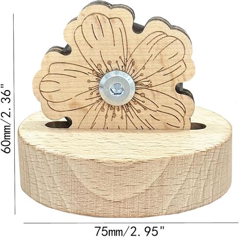 5 Cutting Positions Yarn Cutting Tool Flower Thread Cutter Wooden Tabletop Yarn Cutter Wood Thread Cutting Tools Thread Cutter with Anti-Slip Stand for Sweing (Daisy) in Saudi Arabia