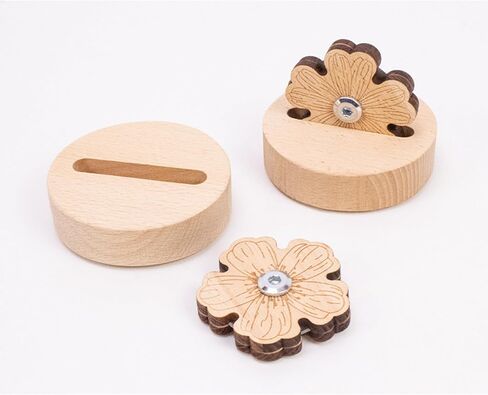 5 Cutting Positions Yarn Cutting Tool Flower Thread Cutter Wooden Tabletop Yarn Cutter Wood Thread Cutting Tools Thread Cutter with Anti-Slip Stand for Sweing (Daisy) in Saudi Arabia
