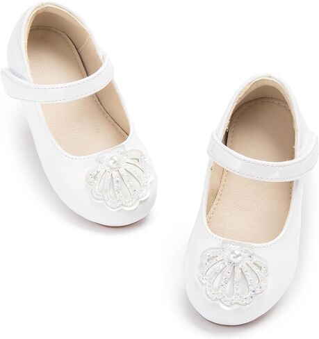 Sparkly Glitter Princess Shoes - Mary Jane Flats for Toddler Girls Fancy Wedding in Kuwait