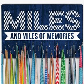 Hooked on Medal Hanger & Bib Display | Signed Up for Another Race | Wood in Kuwait