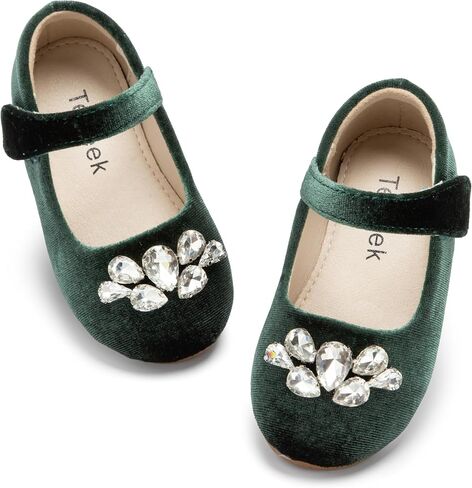 Sparkly Glitter Princess Shoes - Mary Jane Flats for Toddler Girls Fancy Wedding in Kuwait