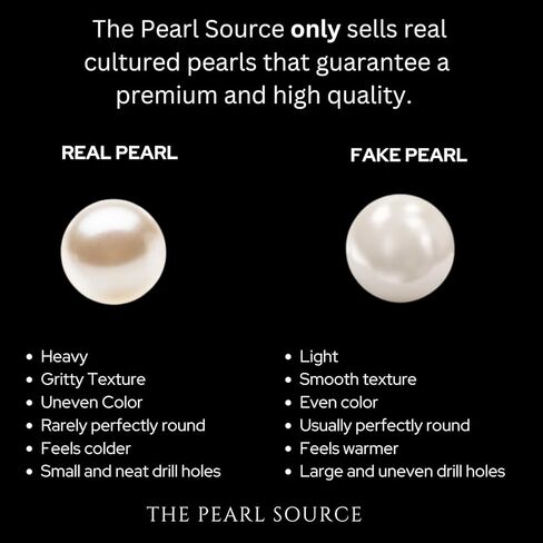 The Pearl Source Sterling Silver 6.0-6.5mm AAAA Quality Double Strand White Freshwater Cultured Pearl Necklace for Women in 16-17" Choker Length in Saudi Arabia