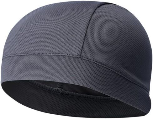 Skull Cap Quick Dry Lining Cycling Cap for Men Workout Headband Sports Essential Beanie Sweatband Dark Grey in Saudi Arabia