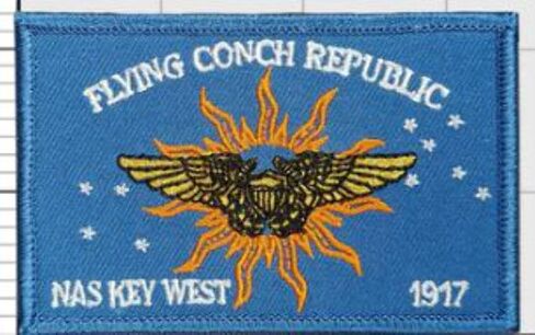 NAS Key West Conch Republic Flag Patch – with Hook and Loop, NFO Wings (Copy) in Saudi Arabia