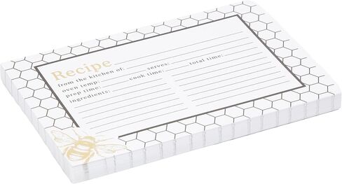 C.R. Gibson Baby Blue and White Polka Dot Blank Recipe Cards, 40pc, 4'' W x 6'' L in Saudi Arabia