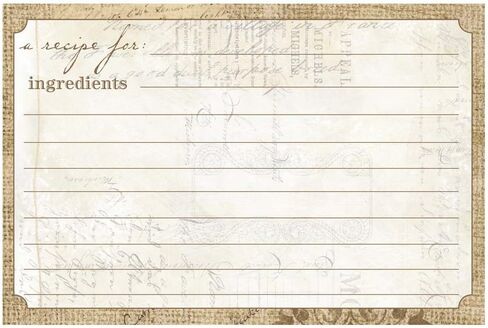 C.R. Gibson Baby Blue and White Polka Dot Blank Recipe Cards, 40pc, 4'' W x 6'' L in Saudi Arabia