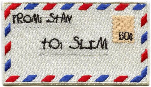 Dear Slim Fan Mail Patch Stan Detroit Rapper Embroidered Iron On in Saudi Arabia